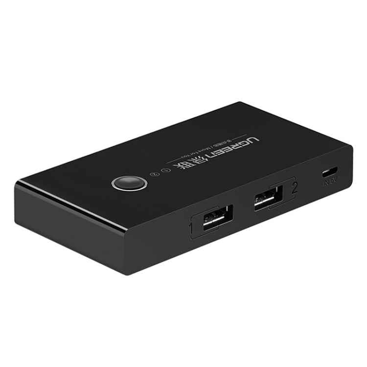 Ugreen USB Switch Selector 2 USB Ports Sharing 4 USB Ports Switcher Adapter for Mouse, Keyboard, Printer