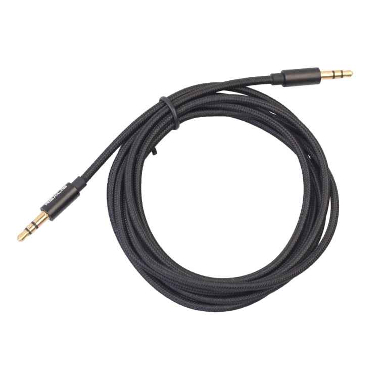 REXLIS 3629 3.5mm Male to Male Car Stereo Gold-plated Jack AUX Audio Cable for 3.5mm AUX Standard Digital Devices, Length: 1.8m