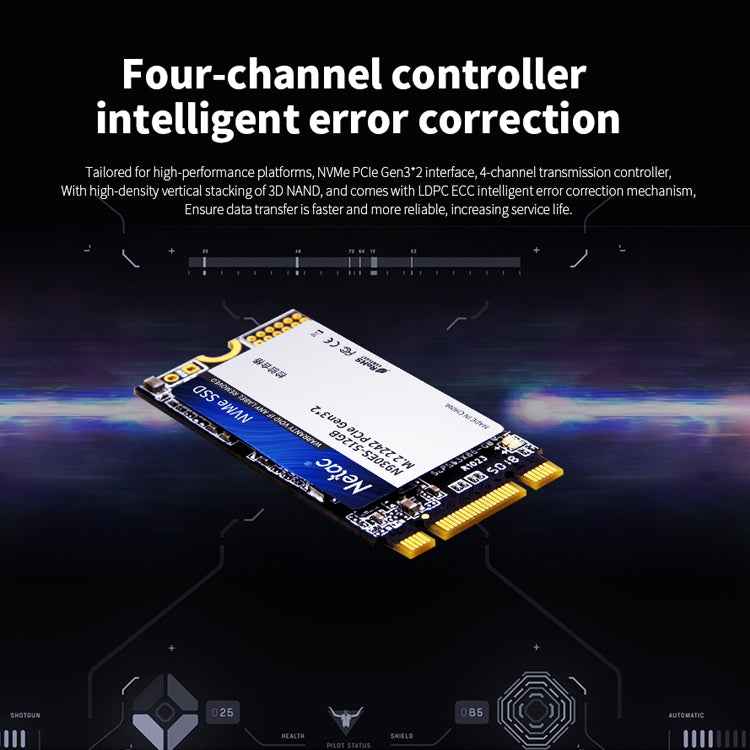 Netac N930ES 256GB M.2 2242 PCIe Gen3x2 Solid State Drive