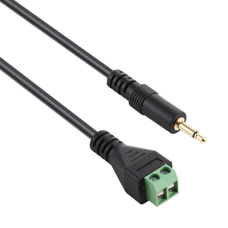 3.5mm Male to 2 Pin Pluggable Terminals Solder-free Connector Solderless Connection Adapter Cable, Length: 30cm