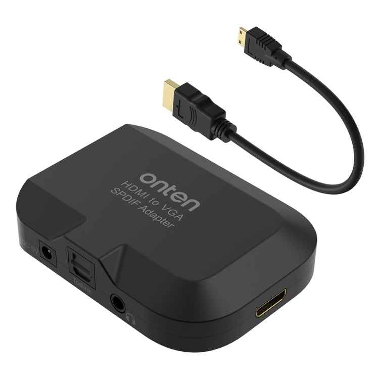 Onten 35165 HDMI to VGA + Optical Audio Converter for Speaker / TV / Computer
