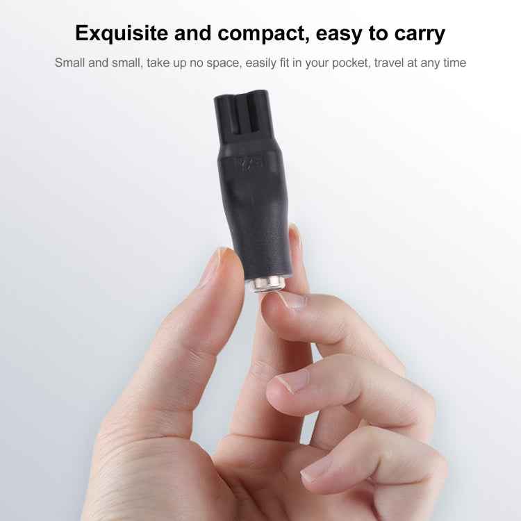DC 5.5 x 2.1mm Female to Shaver Interface Female Power Supply Conversion Converter, Oval