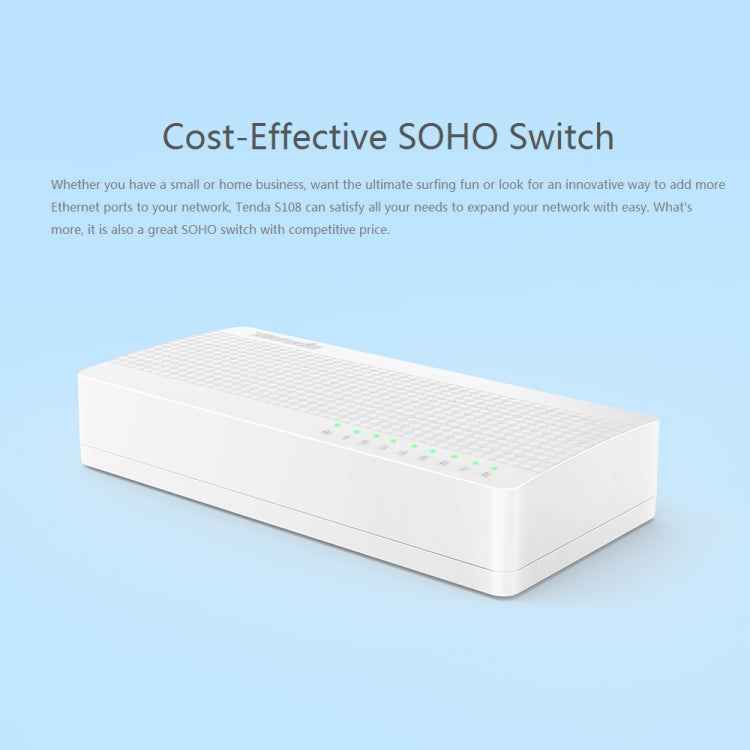 Tenda S108 8 Ports 10 / 100Mbps Fast Ethernet Network Switch LAN HUB