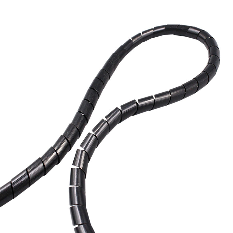 18m PE Spiral Pipes Wire Winding Organizer Tidy Tube, Nominal Diameter: 4mm, 4mm / 18m Length