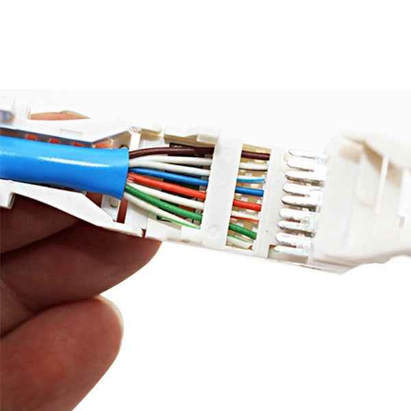 Tool-free Crimping RJ-45 Connector Modular Plug, Short Version Cat5e