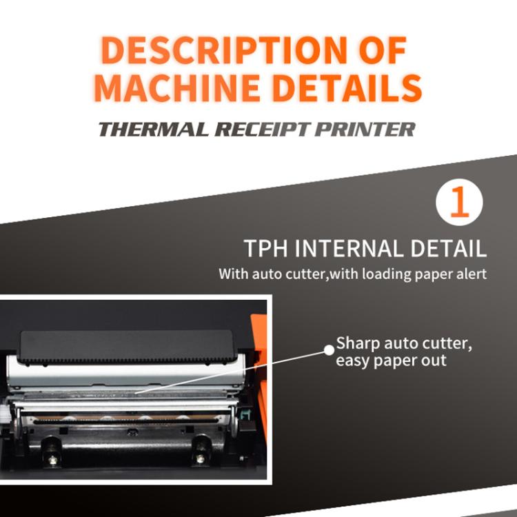 ZJ-8360 II USB and LAN Interface Auto-cutter 80mm Thermal Receipt Printer, ZJ-8360 II USB and LAN