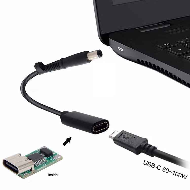 DP USB-C / Type-C to 7.4 x 0.6mm Power Adapter Charger Cable for HP