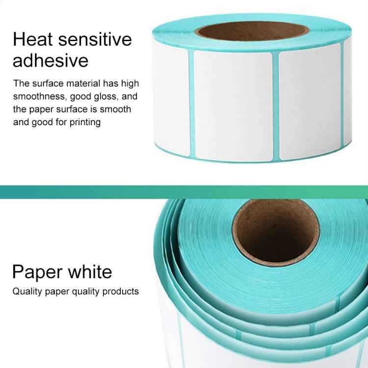 80mm x 40mm 800 Sheets Self-adhesive Thermal Barcode Label Paper