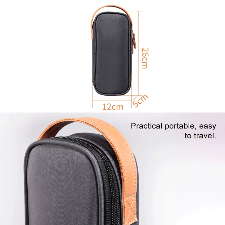 Multi-function Headphone Charger Data Cable Storage Bag, Ultra Fiber Portable Power Pack, Size: M, 16.5x6x23.5cm(Gray), M