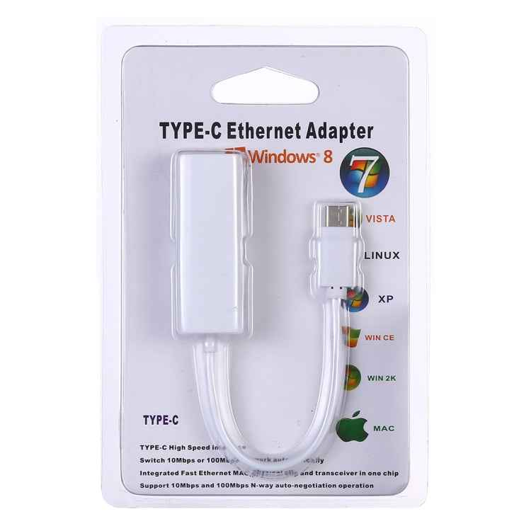 KY-RTL8152B USB-C / Type-C 10 / 100 Mbps Ethernet Adapter Network Card