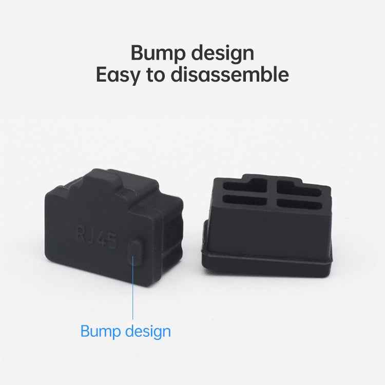 20 PCS Silicone Anti-Dust Plugs for RJ45 Port