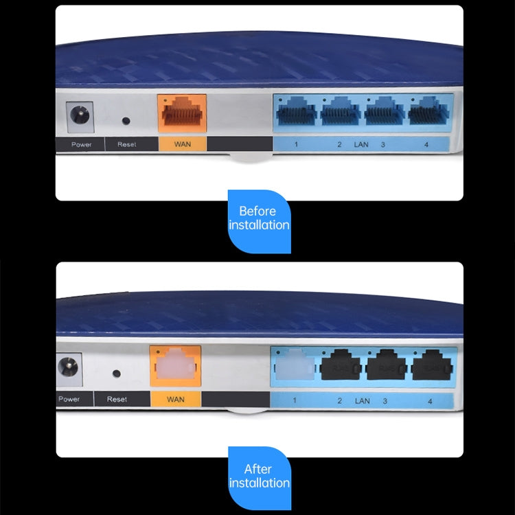 20 PCS Silicone Anti-Dust Plugs for RJ45 Port