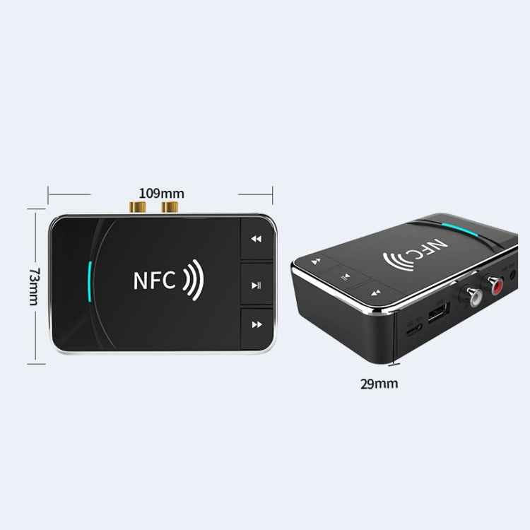 N100 NFC Desktop Bluetooth 5.0 Receiver & Transmitter Car Bluetooth Speaker Audio Adapter
