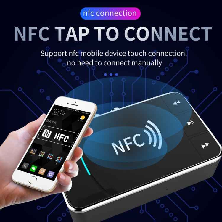 N100 NFC Desktop Bluetooth 5.0 Receiver & Transmitter Car Bluetooth Speaker Audio Adapter