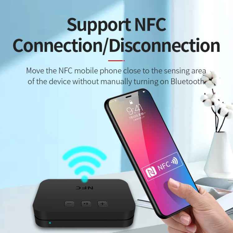 TI-800 NFC Desktop Bluetooth 5.0 Adapter Music Receiver for USB Drive Reads Bluetooth Speaker