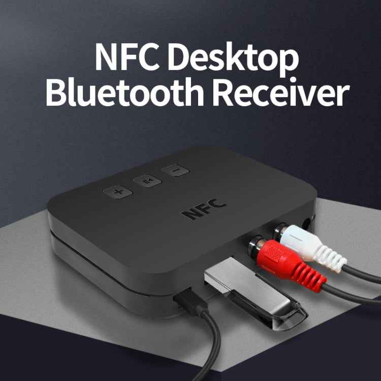 TI-800 NFC Desktop Bluetooth 5.0 Adapter Music Receiver for USB Drive Reads Bluetooth Speaker