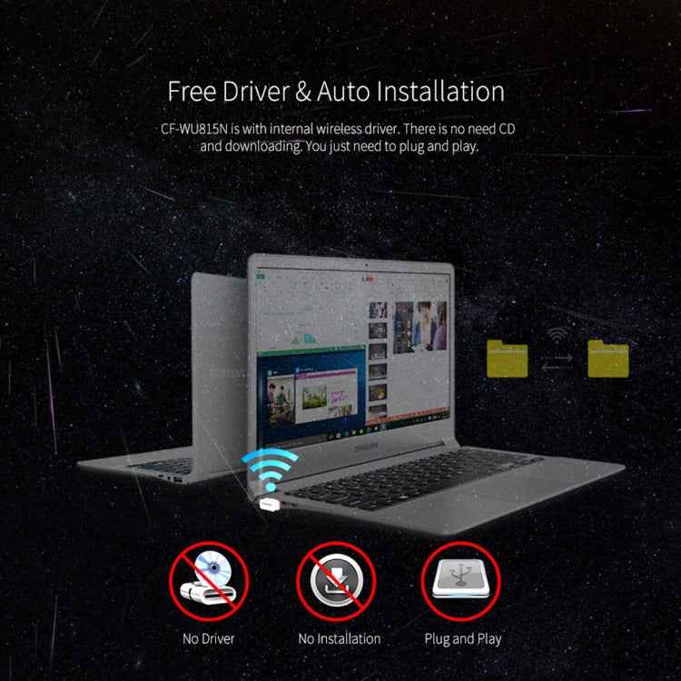 COMFAST CF-WU815N 150Mbps Mini Wireless USB 2.0 Free Driver WiFi Adapter External Network Card