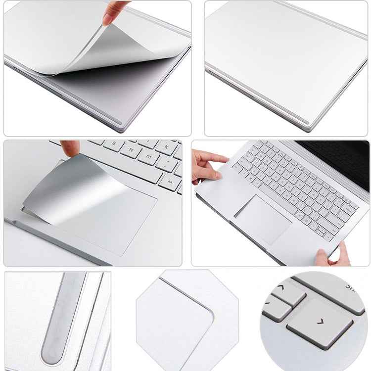 4 in 1 Notebook Shell Protective Film Sticker Set for Microsoft Surface Book 13.5 inch