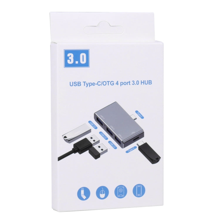 USB-C / Type-C to OTG 4 Port Type-C USB 3.0 USB 2.0 HUB Adapter