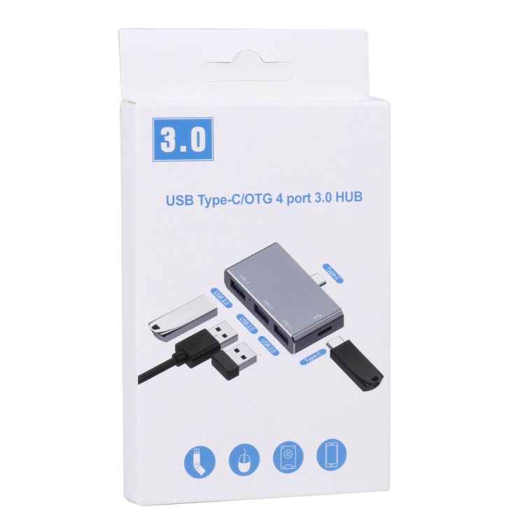 USB-C / Type-C to OTG 4 Port Type-C USB 3.0 USB 2.0 HUB Adapter