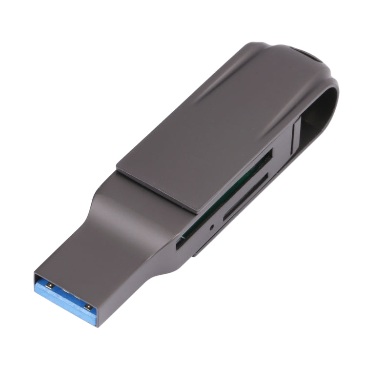 Lector de tarjetas multifunción 2 en 1 USB-C/Tipo-C a USB 3.0