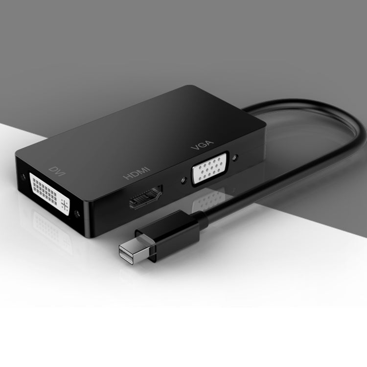 Mini DP to HDMI + DVI + VGA Rectangle Multi-function Converter, Cable Length: 28cm, Mini DP to HDMI + DVI + VGA Rectangle Black, Mini DP to HDMI + DVI + VGA, Mini DP to HDMI + DVI + VGA Rectangle White