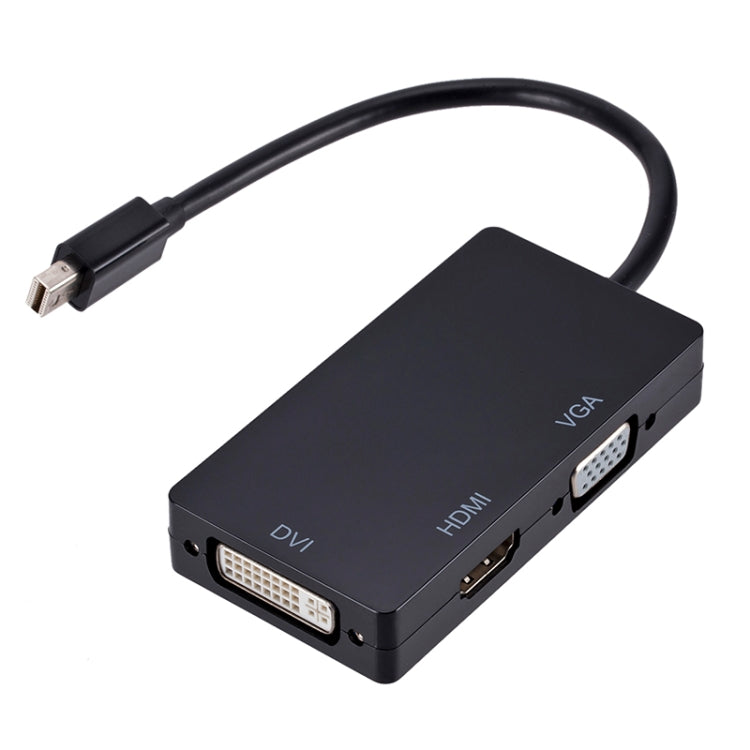 Mini DP to HDMI + DVI + VGA Rectangle Multi-function Converter, Cable Length: 28cm, Mini DP to HDMI + DVI + VGA Rectangle White, Mini DP to HDMI + DVI + VGA Rectangle Black, Mini DP to HDMI + DVI + VGA