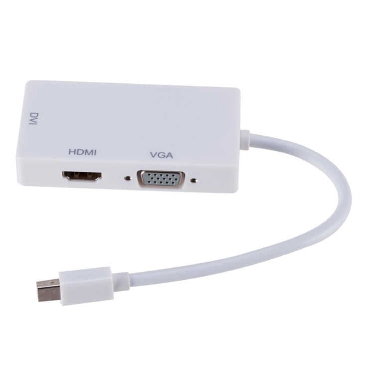 Mini DP to HDMI + DVI + VGA Rectangle Multi-function Converter, Cable Length: 28cm, Mini DP to HDMI + DVI + VGA Rectangle White, Mini DP to HDMI + DVI + VGA Rectangle Black, Mini DP to HDMI + DVI + VGA