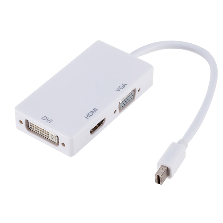 Mini DP to HDMI + DVI + VGA Rectangle Multi-function Converter, Cable Length: 28cm, Mini DP to HDMI + DVI + VGA Rectangle White, Mini DP to HDMI + DVI + VGA Rectangle Black, Mini DP to HDMI + DVI + VGA