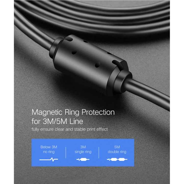 For Canon, Epson, HP, Cable Length: 1.5m, USB 2.0 Gold-plated (1.5m)
