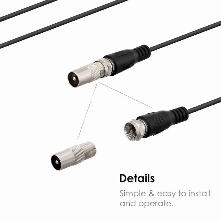 25 Miles Range 28dBi High Gain Amplified Digital HDTV Indoor Outdoor TV Antenna with 3.7m Coaxial Cable & IEC Adapter, 25 Miles 28dBi