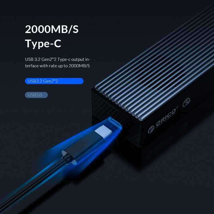 ORICO M2PVC3-G20-GY-BP USB3.2 20Gbps M.2 NVMe SSD Enclosure