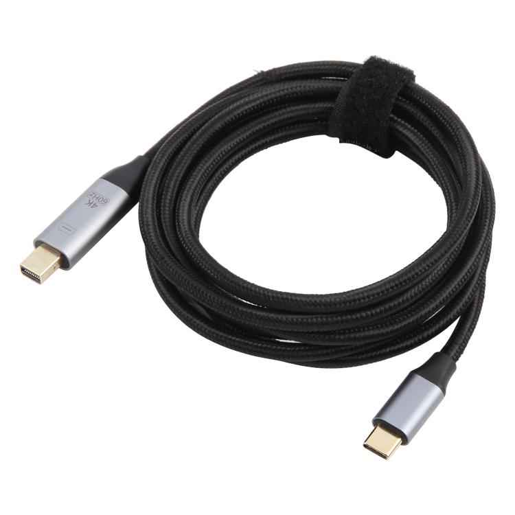 USB-C / Type-C Male to 4K 60Hz Mini DP Male Adapter Cable, Length: 1.8m