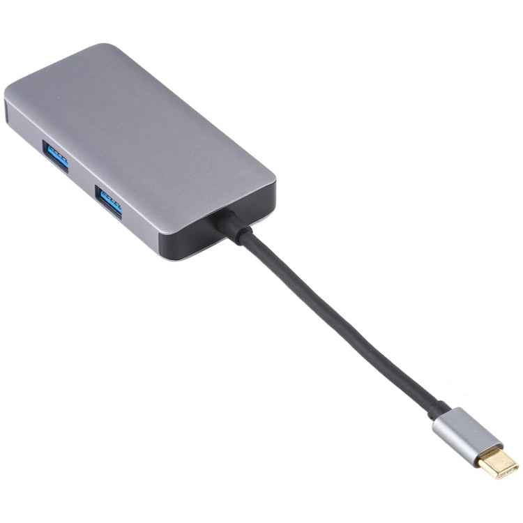 5 In 1 Dual USB 3.0 + CF + TF + SD Multi-function USB-C OTG Card Reader