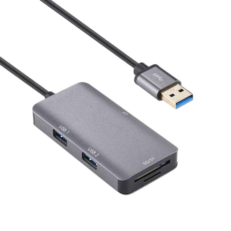 5 In 1 Dual USB 3.0 + CF + TF + SD Multi-function USB 3.0 Card Reader