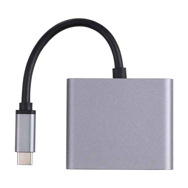 2 in 1 USB-C / Type-C to 2 x HDTV Ports HUB Adapter
