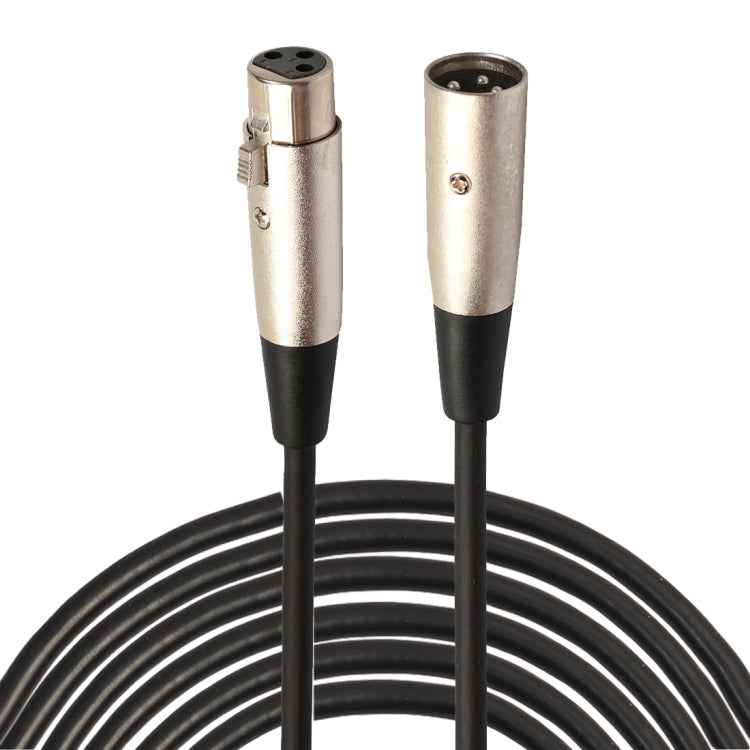 10m 3-Pin XLR Male to XLR Female MIC Shielded Cable Microphone Audio Cord, Length: 10m