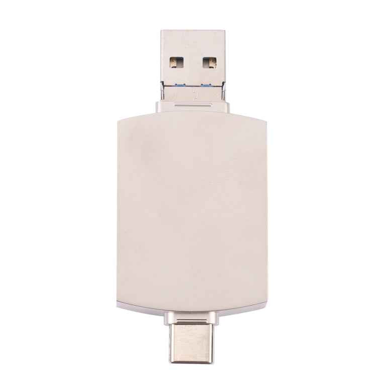 8 In 1 Type-C / USB-C + 8 Pin + Dual USB + SD + TF + Micro Card + OTG Multi-function Adapter