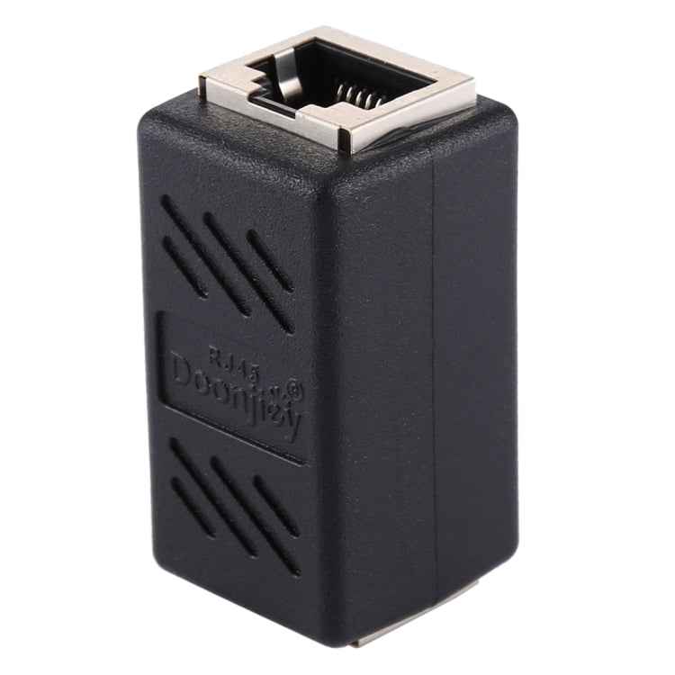 Crystal Network Straight Through Head-line Connector Pair Terminal Female to Double Head RJ45 Interface Extension Device