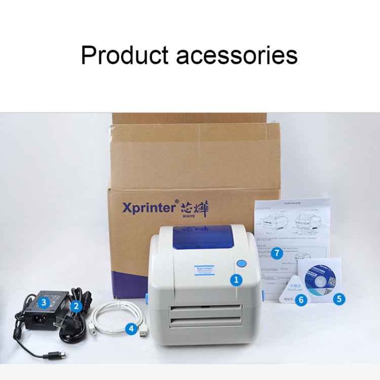 Xprinter XP-460B USB Port Thermal Automatic Calibration Barcode Printer