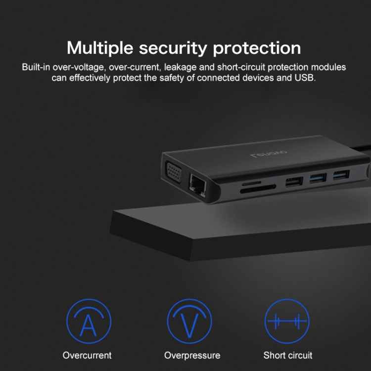 Lenovo LX0801 Type-C / USB-C Network Cable Interface Converter Docking Station