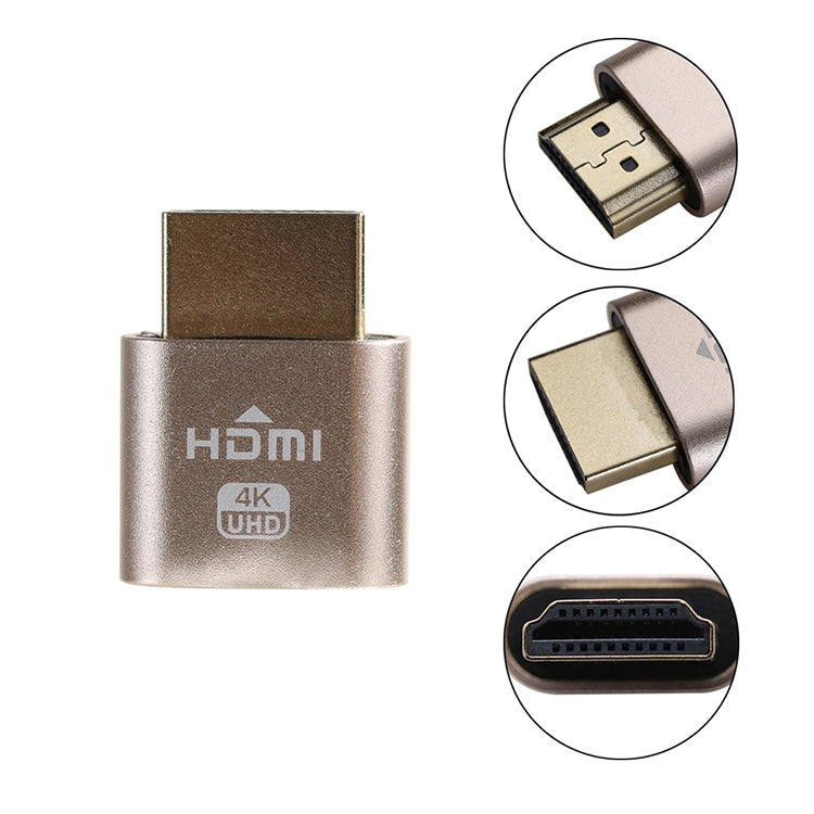 VGA Virtual Display Adapter HDMI 1.4 DDC EDID Dummy Plug Headless Display Emulator, Gold, Red, Silver, Pink, Grey