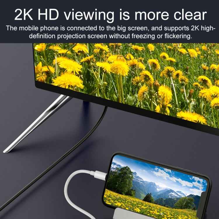 75215 5 in 1 8 Pin to HDMI + SD Card Slot + TF Card Slot + USB + 8 Pin Charging Port HD Video Converter