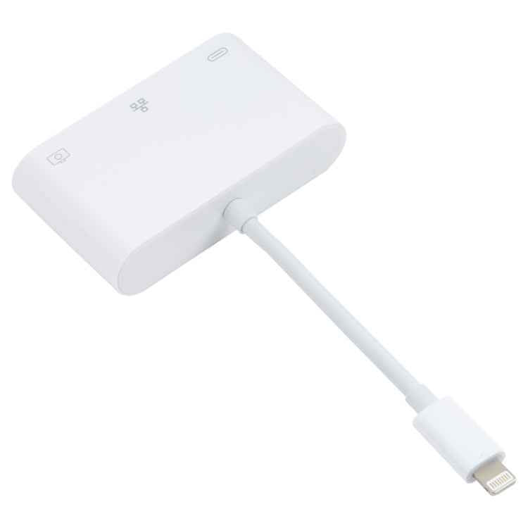 NK-107 3 in 1 8 Pin Male to USB + 1000M Ethernet + 8 Pin Power Female Adapter