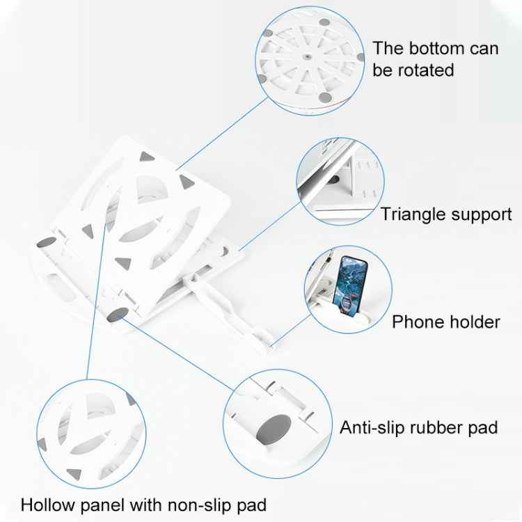 General-purpose Increased Heat Dissipation For Laptops Holder, Style: with Mobile Phone Holder with Rotation