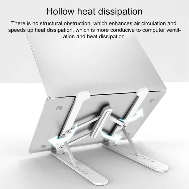Laptop Stand Desktop Raise Bracket Cooling Base Lifting Holder Foldable, Pro-8