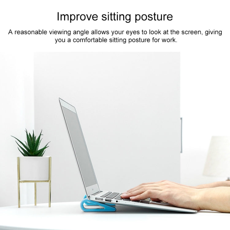 2 PCS Simple Notebook Computer Bracket Adjustable Height Increase Heat Dissipation Base Pad Holder
