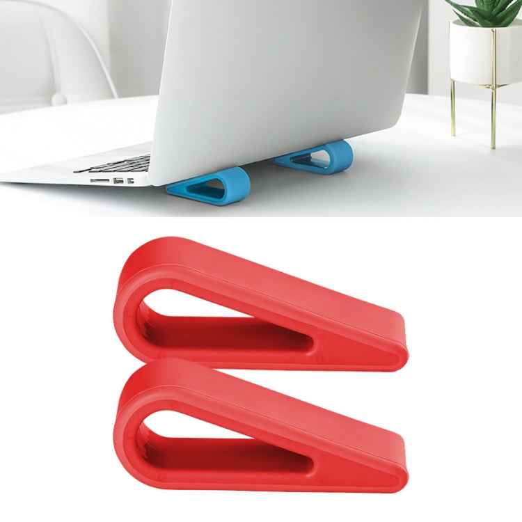 2 PCS Simple Notebook Computer Bracket Adjustable Height Increase Heat Dissipation Base Pad Holder