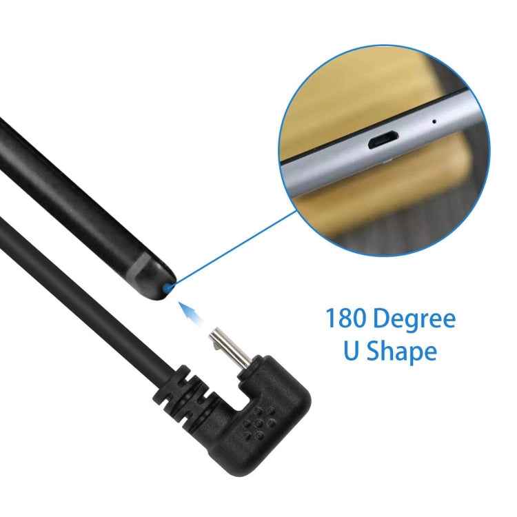 U-shaped Micro USB Male to Female Extension Cable