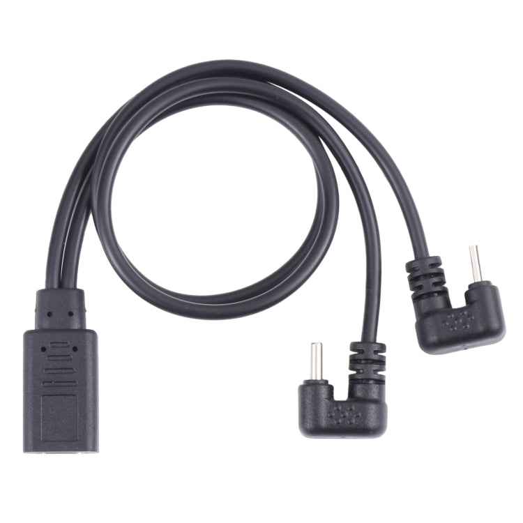 U-shaped USB-C / Type-C Male + Micro USB Male to USB-C / Type-C Female Cable